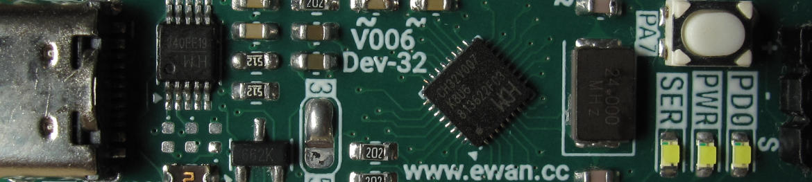 CH32V006 Dev-32 Board Cropped Photo